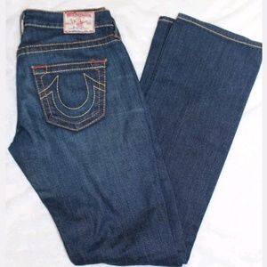 True Religion Johnny BigT straight leg dark wash🦌